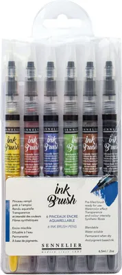 Productafbeelding van Penseelpen, synthetisch, trendy, set van 6