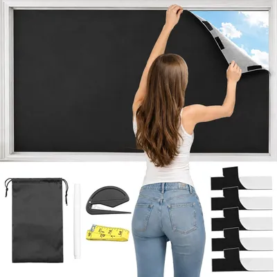 Obrázok produktu pre Zatemňovací záves 300 x 145 cm, bez vŕtania, tepelná izolacija, pre spálňu