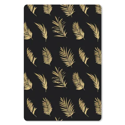 Produktbild von MuchoWow® Mauspad Mousepad Tropisch - Gold - Blatt 18x27 cm - Mousepads - Maus Mat - Pad - Mausunterlage