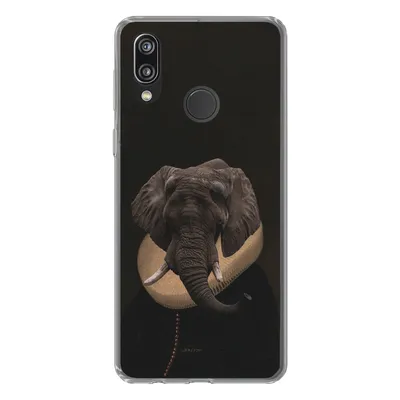 Produktbild von MuchoWow® Handyhülle Schutzhülle Hülle für Huawei P20 Lite (2020) Elefant - Kunst - Tiere Silikon Softcase Handy Hülle - Kartenhalter