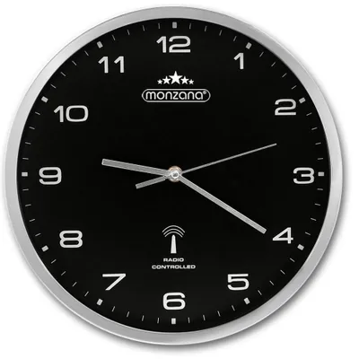 Immagine prodotto di Monzana Orologio parete muro orologi quarzo automatico 31cm radiocontrollato Analogico cifre grandi