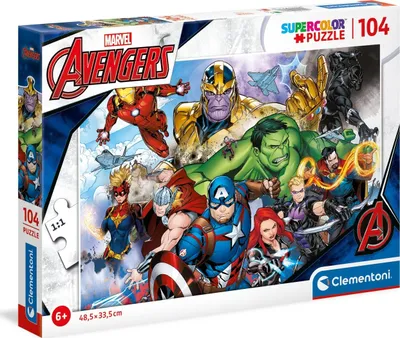 Image de Clementoni Jigsaw Puzzle Super Color Avengers, 104st.