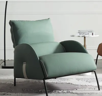 Immagine prodotto di Poltrona verde di design Poltrona moderna monoposto Poltrona lounge 1 posto