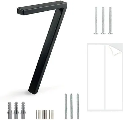 Produktbild von Aluminium Hausnummerplatten - einstückig - modern und umweltfreundlich