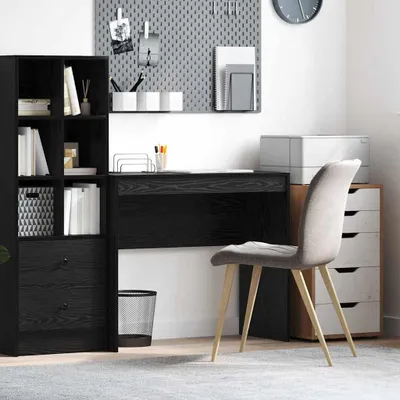 Immagine prodotto di Maison Exclusive - Scrivania effetto rovere nero 90 x 40 x 76 cm
