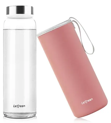 Immagine prodotto di 1. Bottiglia d'acqua in vetro con custodia in neoprene
