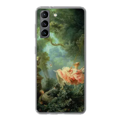 Produktbild von MuchoWow® Handyhülle Schutzhülle Hülle für Samsung Galaxy S21 Die Schaukel - Jean-Honoré Fragonard - Kunstwerk Silikon Softcase Handy Hülle - Softcase