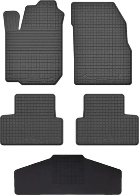 Produktbild von Gummi Fußmatten Set Für: Peugeot 5008 I (2009-2017) Gummimatten Schwarz