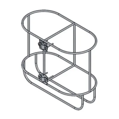 Produktbild von Fenderkorb doppelt, gerade für Fender max. 220 mm Durchmesser