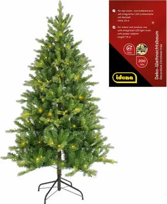 Produktbild von Idena Weihnachtsbaum mit 200 LED 8h-Timer 180cm