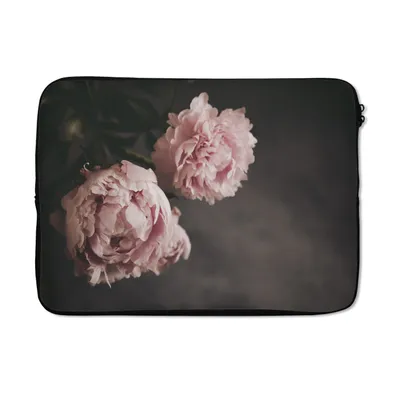 Produktbild von MuchoWow® Laptop Hülle 13 Zoll Blumen - Rosa - Pfingstrose - Stilleben Laptoptasche - Laptophülle - Sleeve - Rundumschutz
