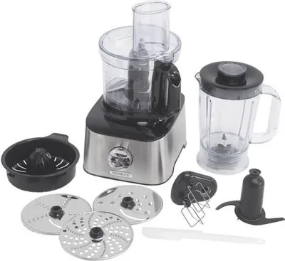 Image de Robot Multifonction KENWOOD MultiPro Compact FDM301SS, 800W, Bol 2.1L, Blender 1.5L, 3 Disques, Double Fouet, Pétrin