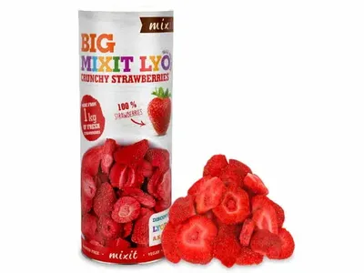 Produktbild von Große knackige gefriergetrocknete Frucht Erdbeere 100g
