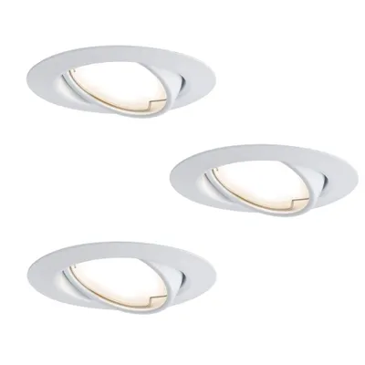 Produktbild von TIP Einbauleuchten 3er Set 3x4,8W schwenkbar LED 3-Stufen dimmbar 230V IP20 weiss