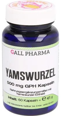 Produktbild von GALL PHARMA Yamswurzel 500 mg GPH Kapseln, 60 St. Kapseln