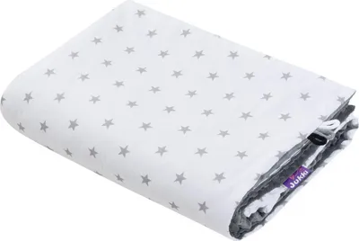 Produktbild von Grey Stars & Grey Minky Kinderdecke 100x140cm