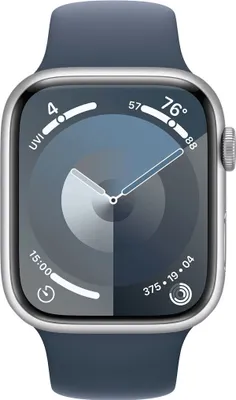 Produktbild von Apple Watch 9 GPS 45mm Silber Alu Blau Sportarmb. M/L