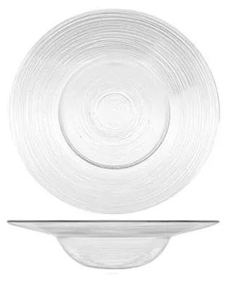 Produktbild von H&H Circle tiefer Teller, transparent, 20 cm