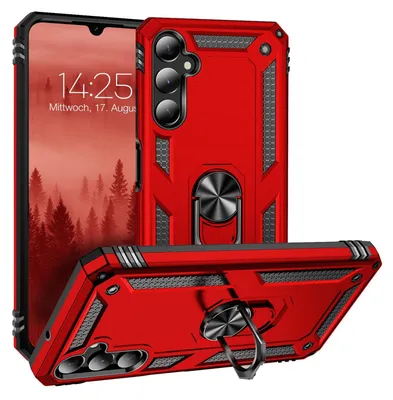 Produktbild von Armor Outdoor Handyhülle für Samsung Galaxy A05s Handy Panzer Case Cover Schutzhülle Farbe: Rot