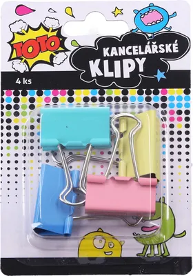 Obrázek produktu pro Klip kancelářský 4 ks, 32 mm