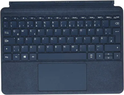 Produktbild von Microsoft Surface Go Signature Type Cover, QWERTZ, Deutsch, Microsoft, Surface Go, Blau, 25,4 cm (10")