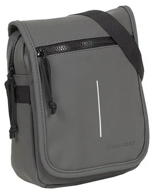 Produktbild von New Rebels Louisville Flapover Umhängetasche Schultertasche wasserabweisendes Planenmaterial, anthrazit