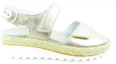Produktbild von Semler Trixi METALL-NAPPA düne Sandale Gold in Gr. 38
