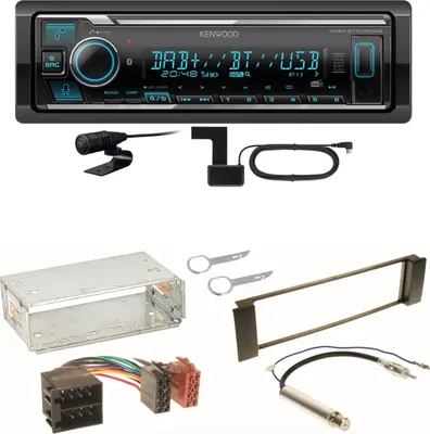 Produktbild von Kenwood KMM-BT508DAB Bluetooth DAB USB Einbauset für Seat Leon Toledo 1M