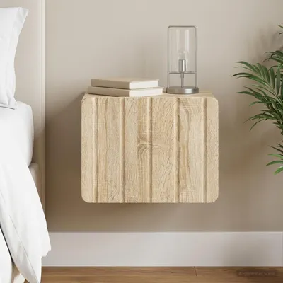 Produktbild von vidaXL Wandmontierter Nachttisch Sonoma-Eiche 33 x 34,5 x 24 cm
