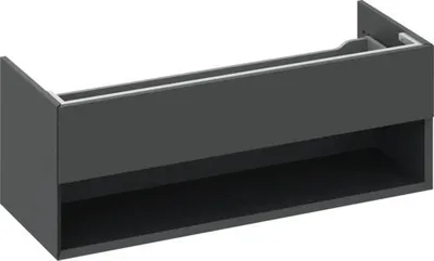 Image de Meuble sous lavabo RAVAK Lite noir 120 x 43 x 45 cm X000001868