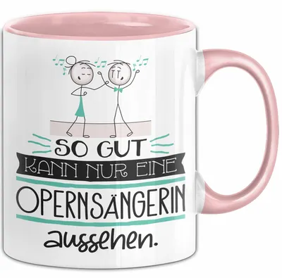 Produktbild von Opernsängerin Geschenk Tasse So Gut Kann Nur Eine Opernsängerin Aussehen Geschenkidee Geburtstag Weihnachten Lustig (Rosa)