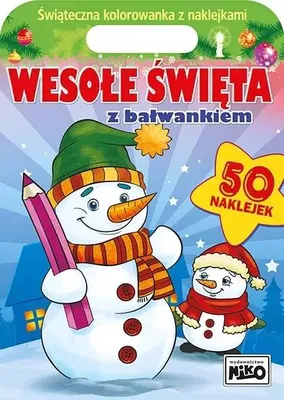 Image de Coloriage pour enfants Joyeux Noël avec un bonhomme de neige