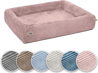 Produktbild von SABRO KUDDE Orthopädisches Hundebett – Hochwertiger Cordbezug – Waschbar & Wasserabweisend – Ergonomisch – Premium Haustierzubehör