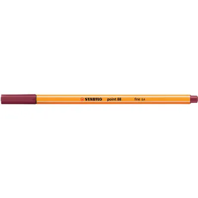 Obrázok produktu pre STABILO point 88, Purpurová, Jemná, Purpurová, Oranžová, Šesťhranný, Kov, 0,4 mm