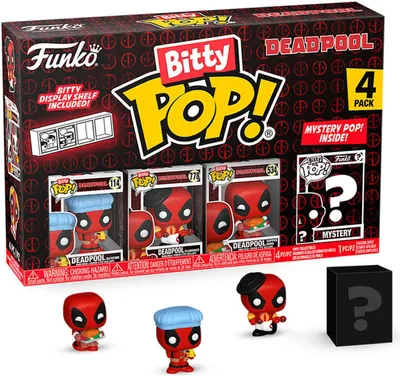 Zdjęcie produktu dla Funko Bitty POP! Marvel Deadpool - Figurki Bathtime 4 szt. w blisterze