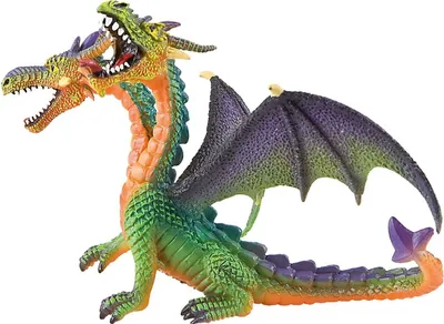 Produktbild von Bully Drache mit 2 Köpfen grün 13cm
