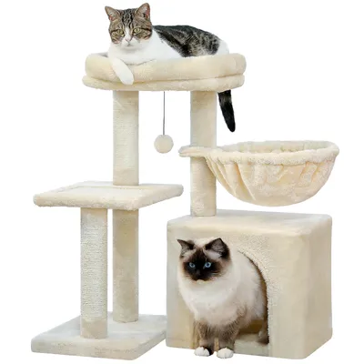 Produktbild von PAWZ Road  Kleiner Kratzbaum  71,8 cm mit Hängematte