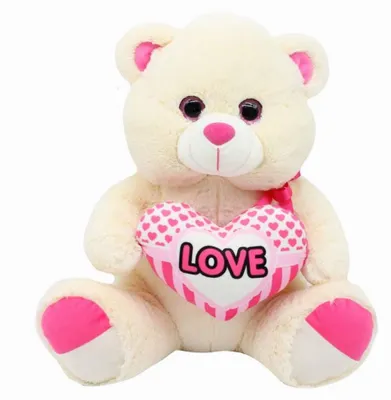 Zdjęcie produktu dla Pluszowy miś Love Bear – 28 cm, miękka zabawka