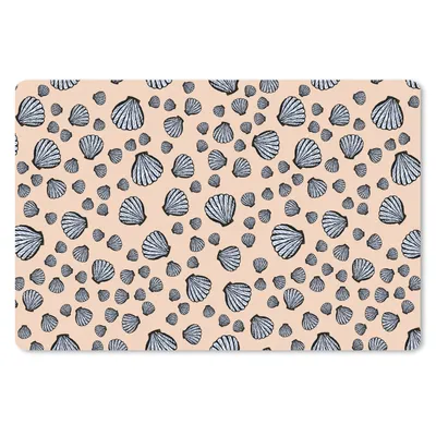 Produktbild von MuchoWow® Schreibtischunterlage Muscheln - Strand - Muster 60x40 cm - XXL Mauspad - Großes Mauspad