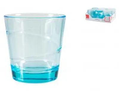 Immagine prodotto di BORMIOLI ROCCO Set 6 Bicchieri Archimede Vetro Azzurro Cl 24