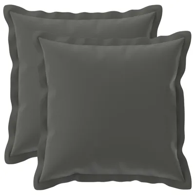 Produktbild von vidaXL Kissenbezug 2 stk. HOUTEN Anthrazit 40 x 40 cm Polyester