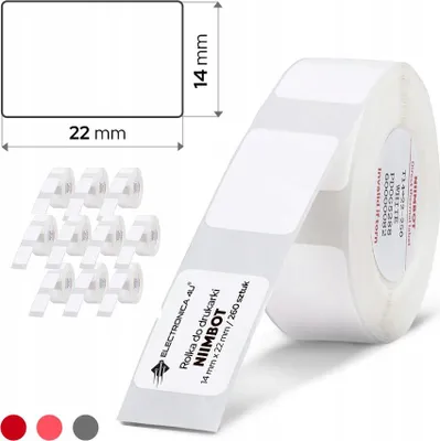 Obrázek produktu pro Sada 10 rolí samolepicích štítků Niimbot D11 D110 D101 H1S 14x22