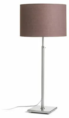 Image de EDIKA lampe à poser marron nickel mat 230V LED E27 15W