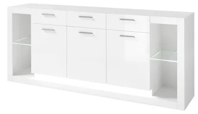 Produktbild von Sideboard Kommode Anrichte Meran 198cm weiß hochglanz Modern
