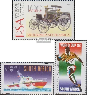 Produktbild von Briefmarken Südafrika 1997 Mi 1035,1122,1129 (kompl.Ausg.) gestempelt 100 Jahre Automobile