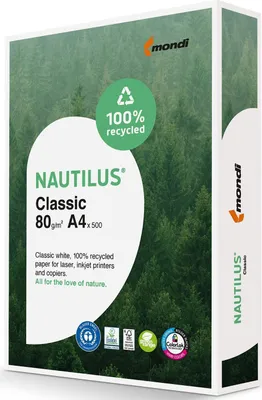 Produktbild von Mondi 2100005084 NAUTILUS Classic - A4, 80 g/qm, weiß, 500 Blatt
