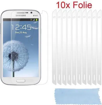 Produktbild von Cadorabo 10x Schutzfolie für Samsung Galaxy S DUOS Display-Schutzfolien in Weiß hochtransparent