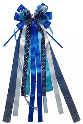 Produktbild von Schultütenschleife - Mit Bändern zur Dekoration - Für Zuckertüten - Blau