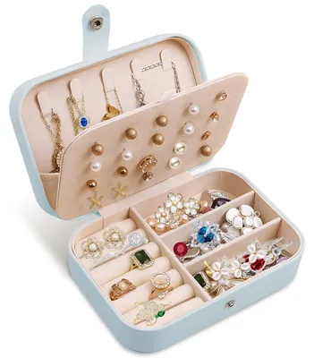 Produktbild von Reiseetui für Schmuck mit Fächern und Haken