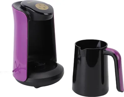 400W Türkische Kaffeemaschine 6 Tassen mit Temperaturkontrolle LCD Display 3 Heizmodi für Zuhause Reisen EU Stecker